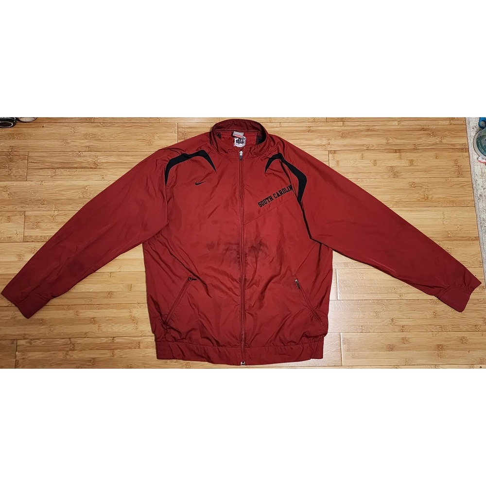 VINTAGE 90s Nike USC South Carolina Gamecocks NCAA Full Zip Windbreaker Men's XL